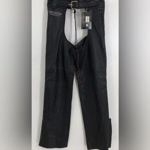 Harley-Davidson Black Leather Chaps NWT